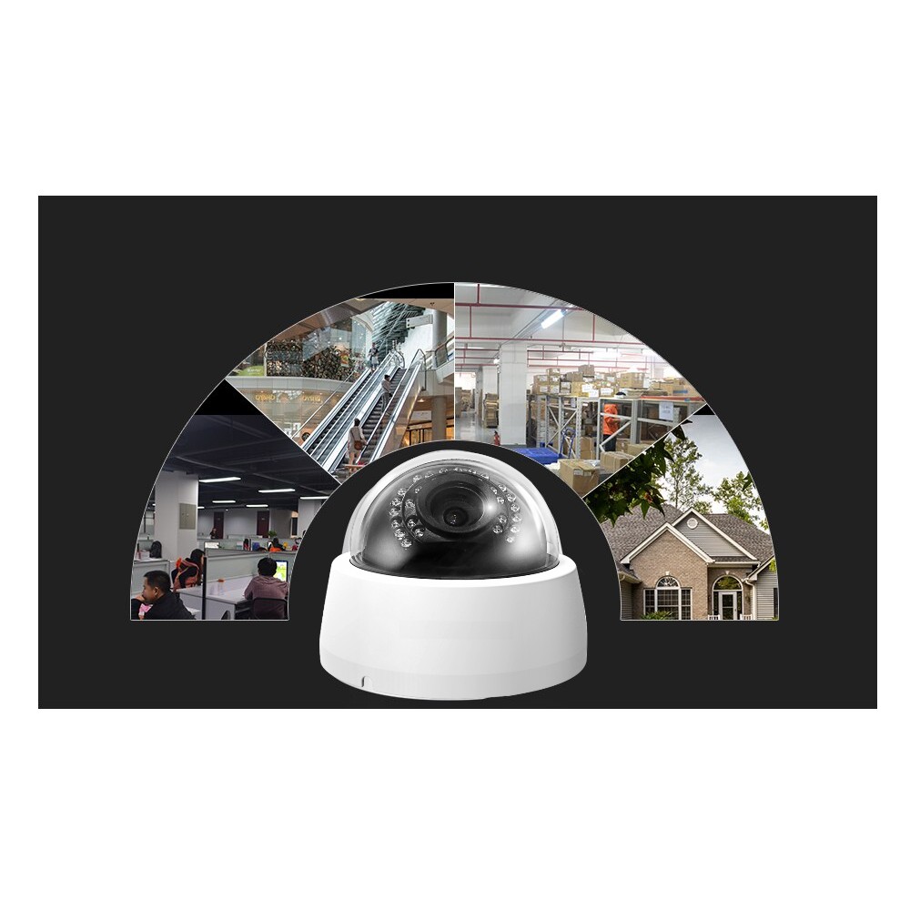 Camera Dome 24 LED Hồng Ngoại Chuẩn AHD Elitek ECA 11013 1.3 MP (Gắn Theo Hệ Thống)
