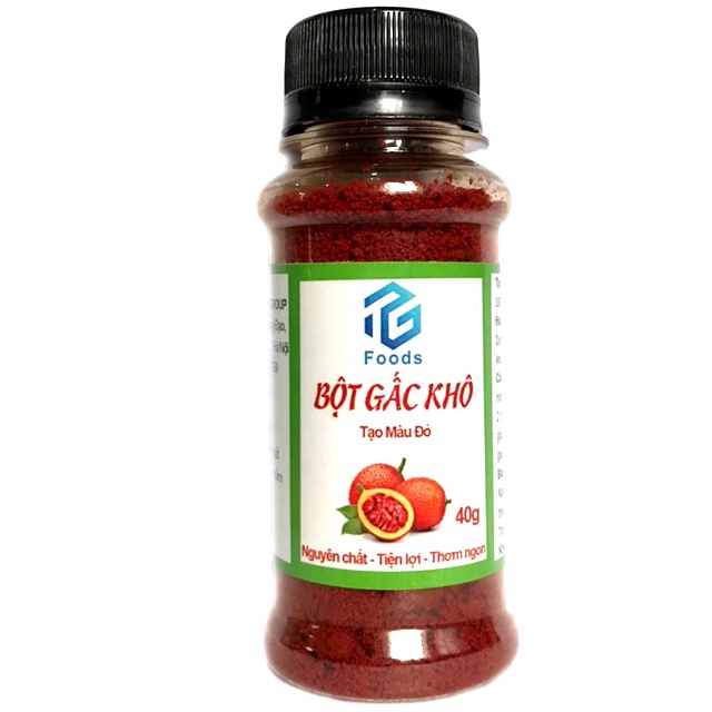 Bột Gấc Khô Nguyên Chất Hũ 40g Tgfoods, Dùng Nấu Xôi, Làm Bánh Tạo Màu Đẹp