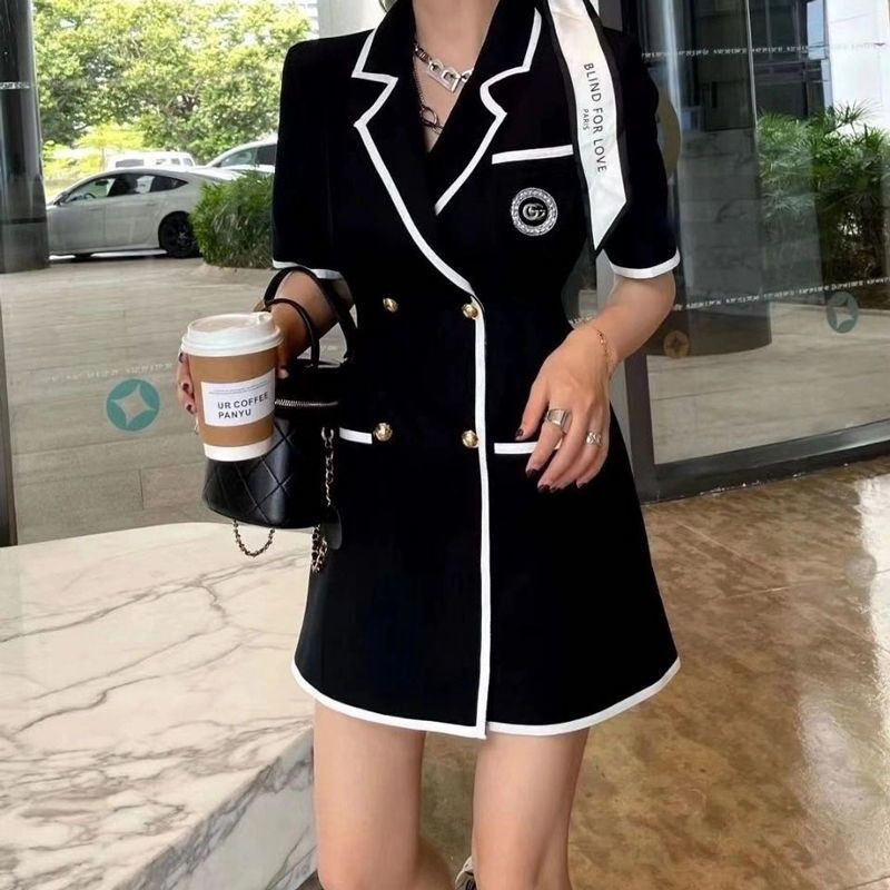 (ORDER) Đầm vest viền màu hàng thiết kế sang chảnh hàng hot girl đẹp Quảng Châu