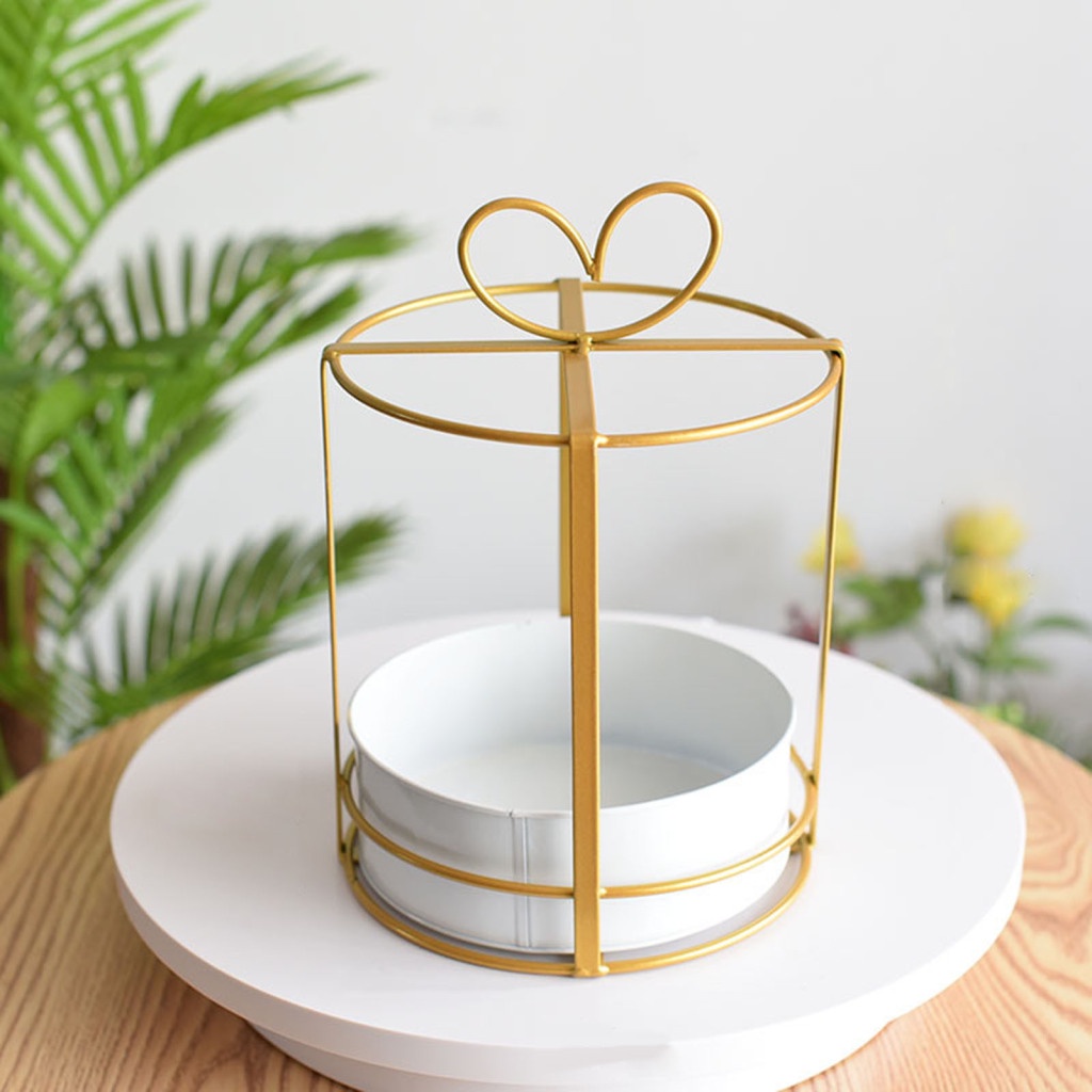 Giá Đỡ Chậu Hoa / Cây Cảnh Bằng Kim Loại Nhỏ Gọn Tiện Lợi Dành Cho Trang