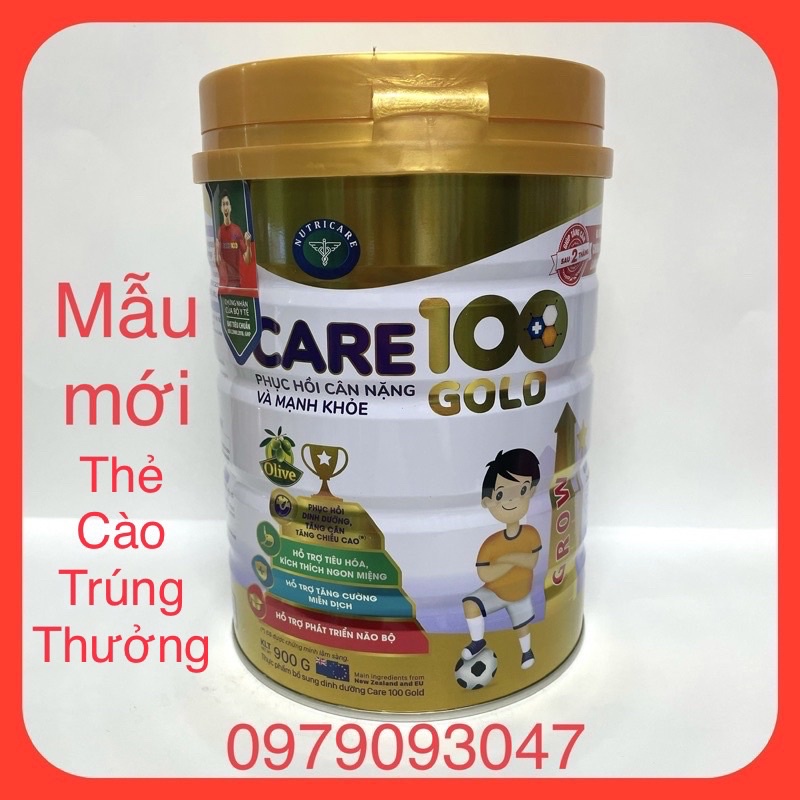 Sữa bột Care 100 Gold - 900g ( date: 2024 )