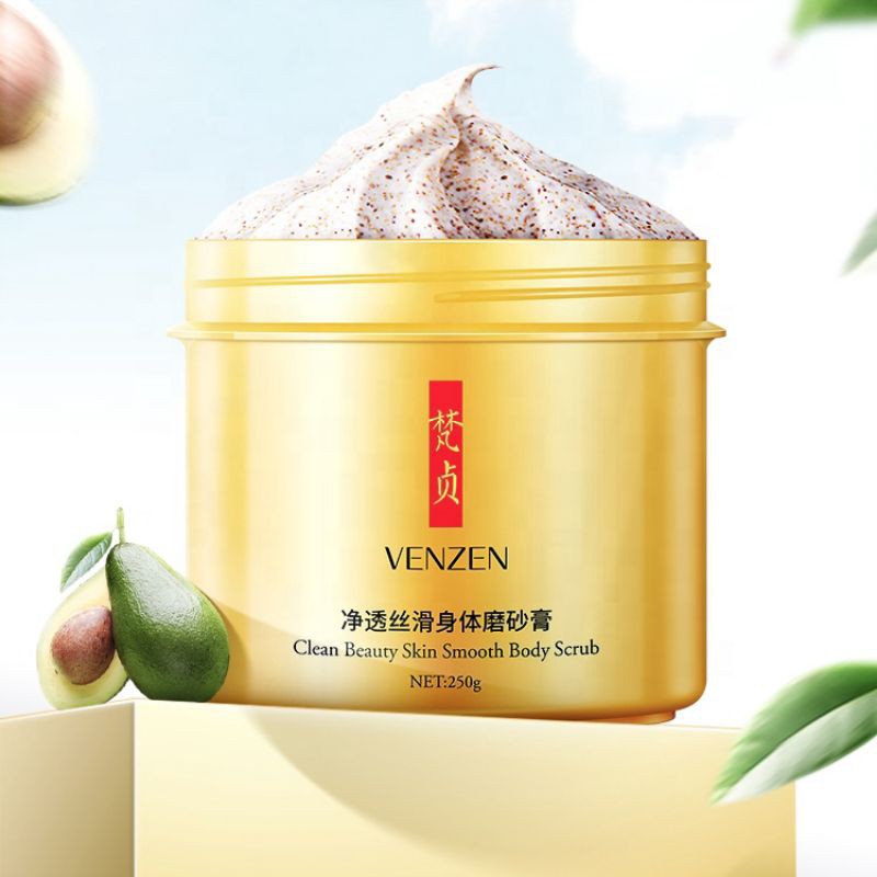 [Hàng Chuẩn]Tẩy Tế bào chết Body VENZEN làm sạch sâu cho làm mịn làn da  quả bơ 250g