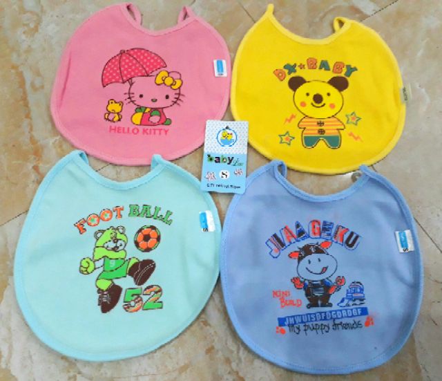 Yếm tròn cotton Baby Leo cho bé