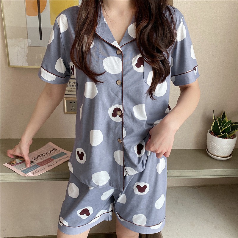 Bộ đùi Nữ, Bộ ngắn Pijama Cotton, Bộ Mặc Nhà Nữ Mùa Hè, Đồ Bộ CiCi, Đồ Ngủ Đẹp, Thời Trang Nữ