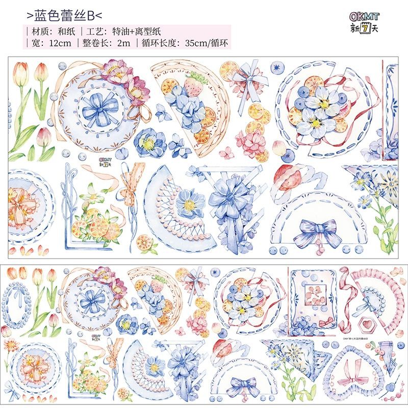 Washi tape ren xanh
