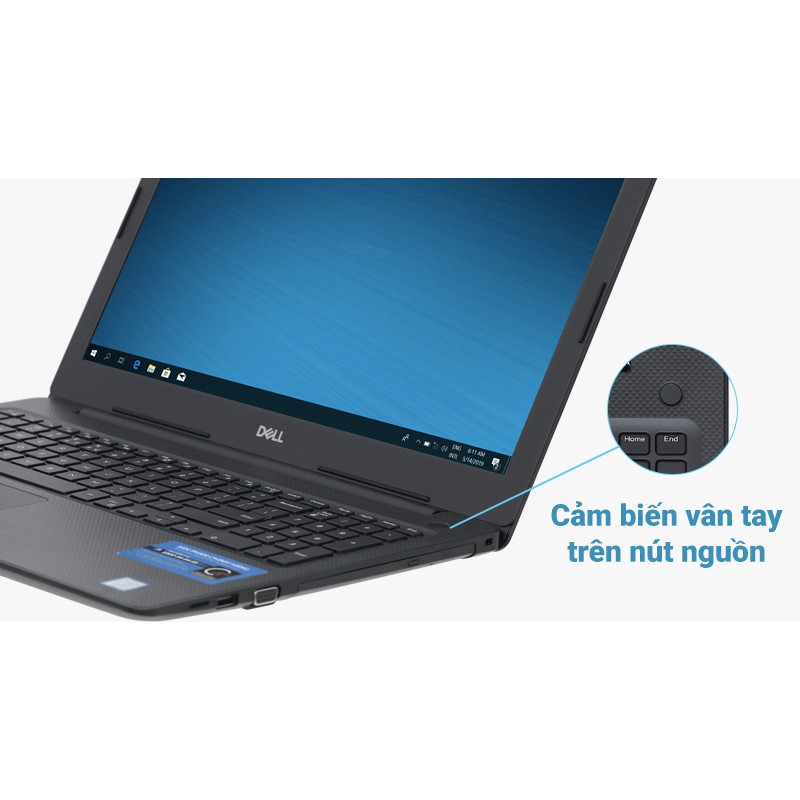 Laptop Dell Vostro 3580 T3RMD1(Core i5-8265U/4Gb/256Gb SSD/15.6' FHD/VGA ON/Win10/Black)