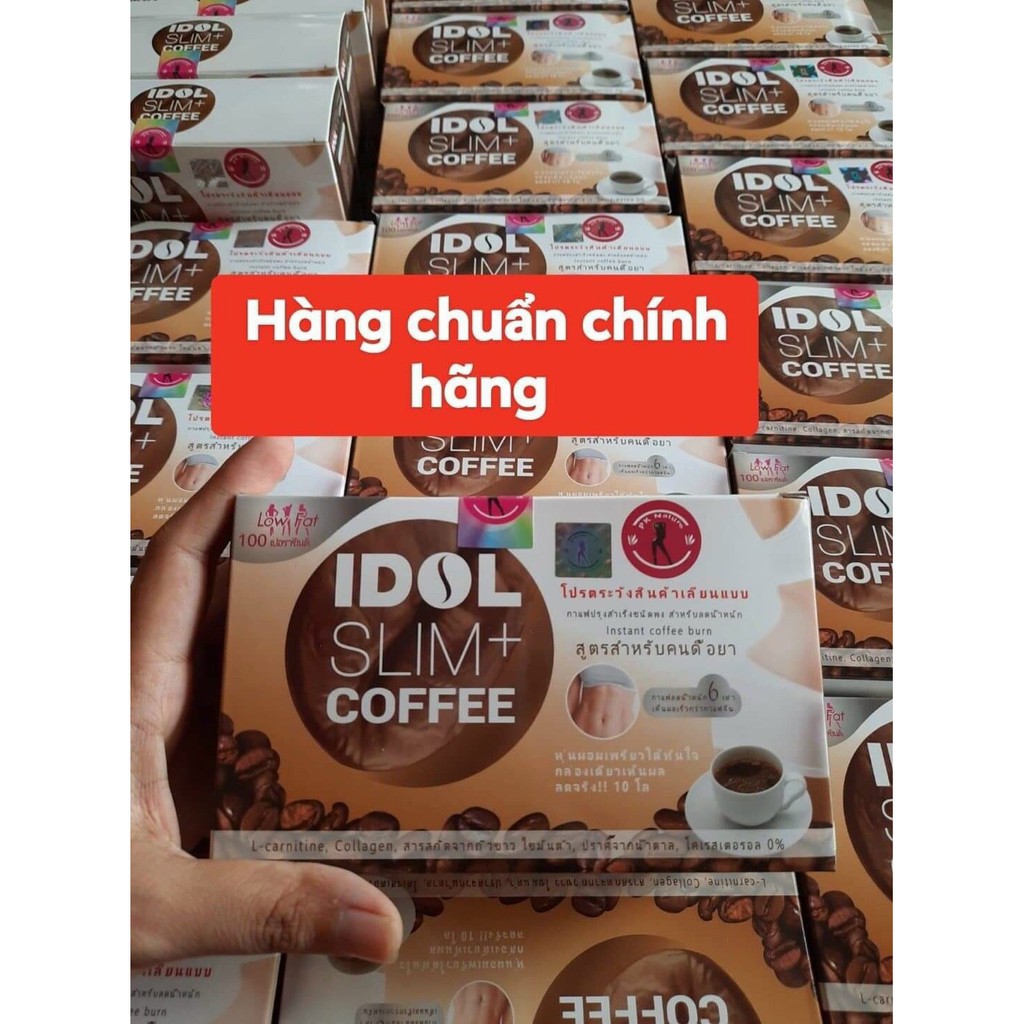 [Mã 66FMCGSALE hoàn 8% xu đơn 500K] ☕️ G.I.Ả.M C.Â.N IDOL SLIM+ COFFE Thái Lan