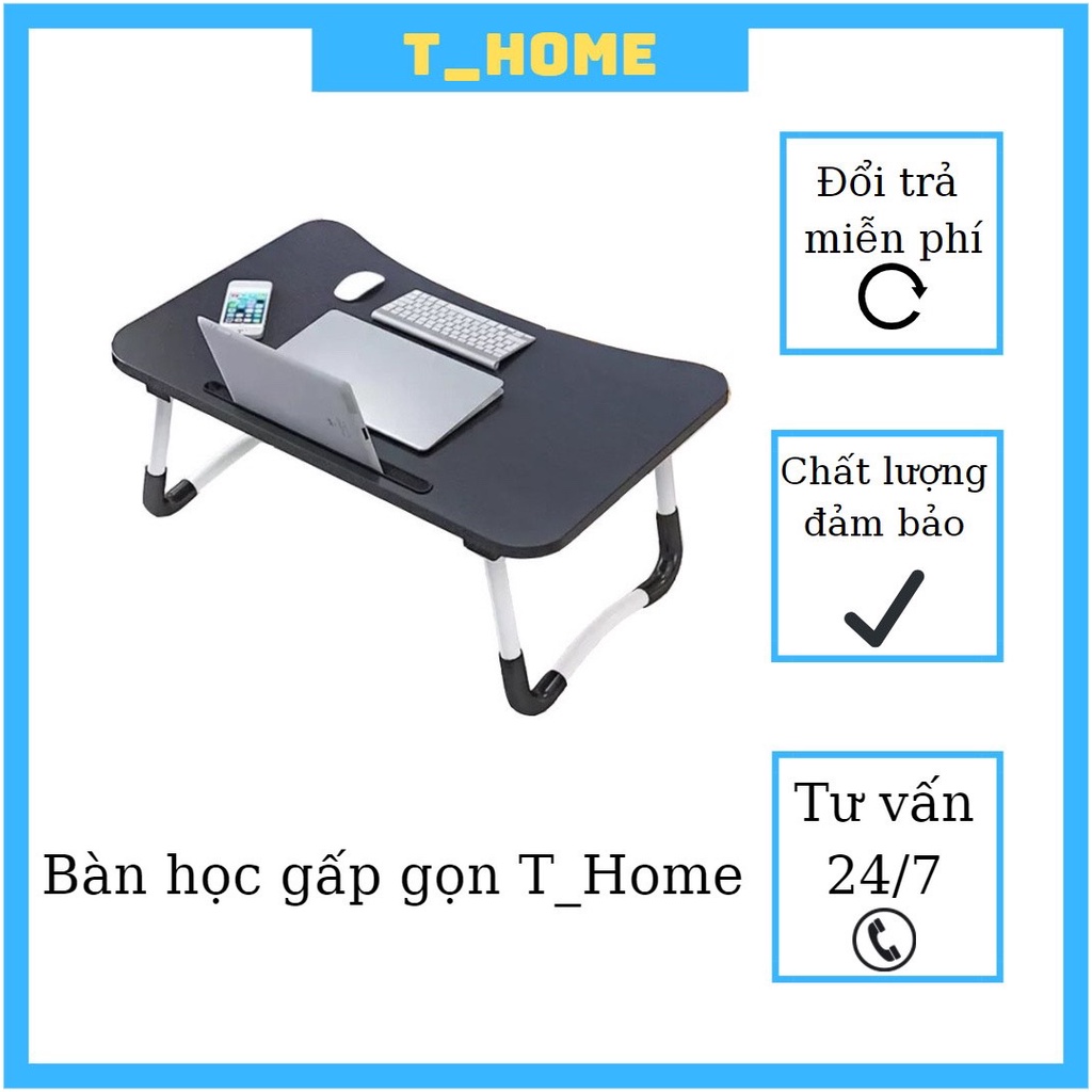 Bàn học gấp gọn có khe cắm ipad hàng xịn - bàn học mini