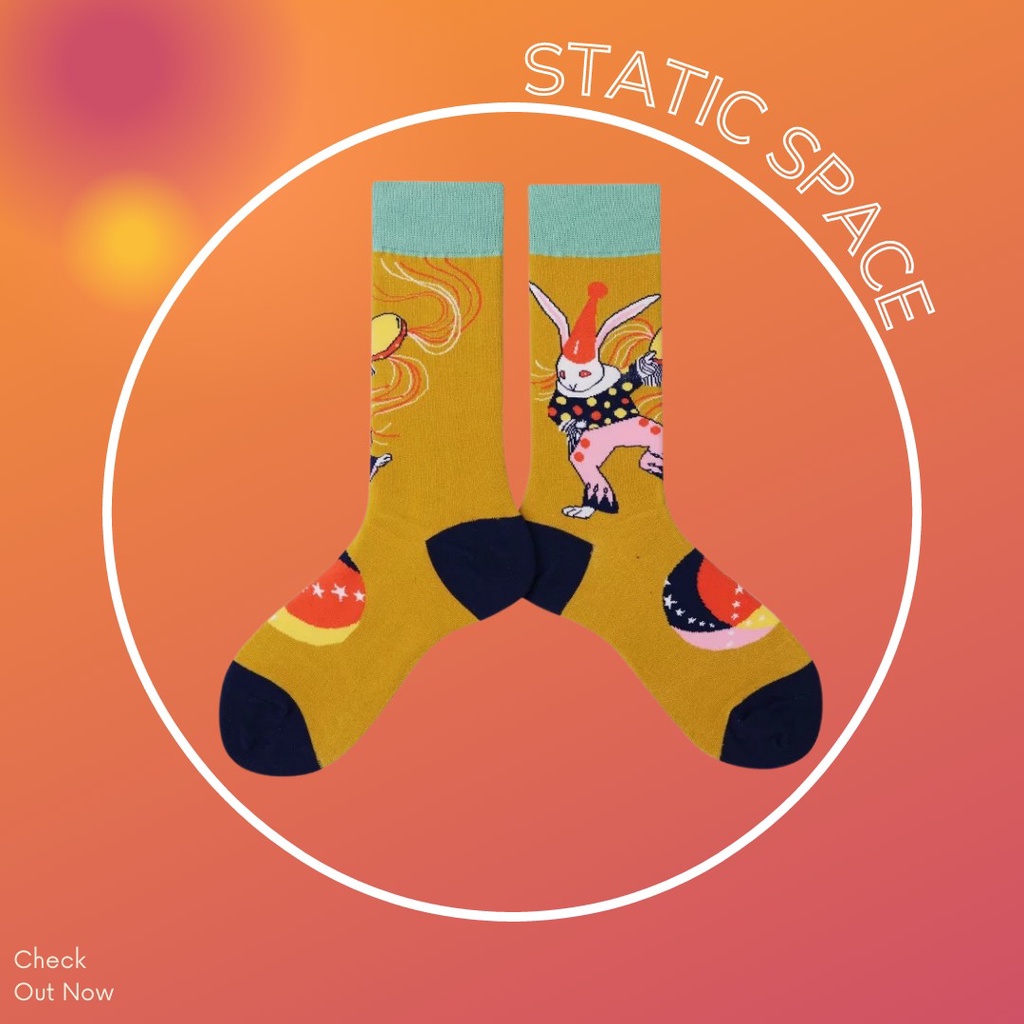 TẤT VỚ CAO CỔ NAM NỮ HỌA TIẾT SIÊU LẠ - STATIC SPACE