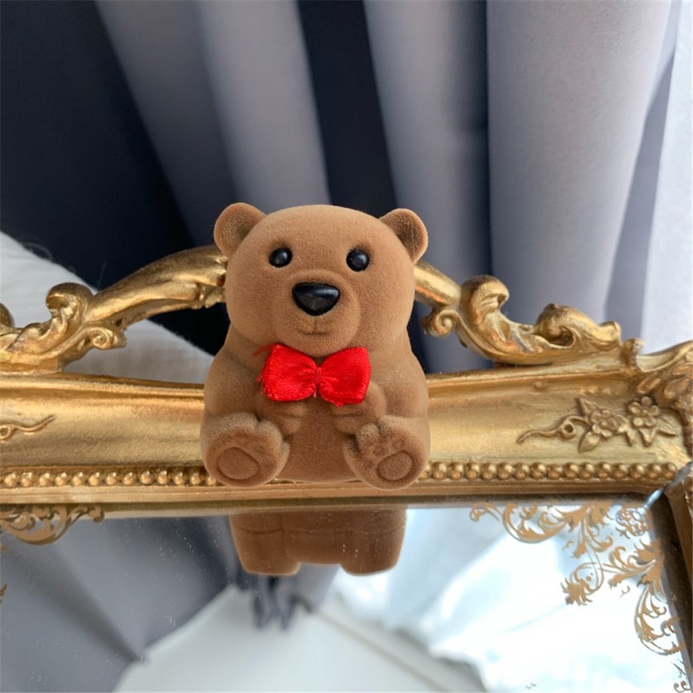 Hộp Đựng Trang Sức Hình Chú Gấu Mini Dễ Thương