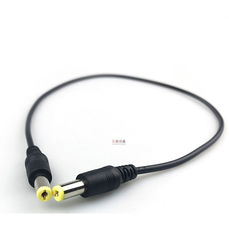 Dây nguồn DC 2 đầu đực chân 5.5*2.1mm