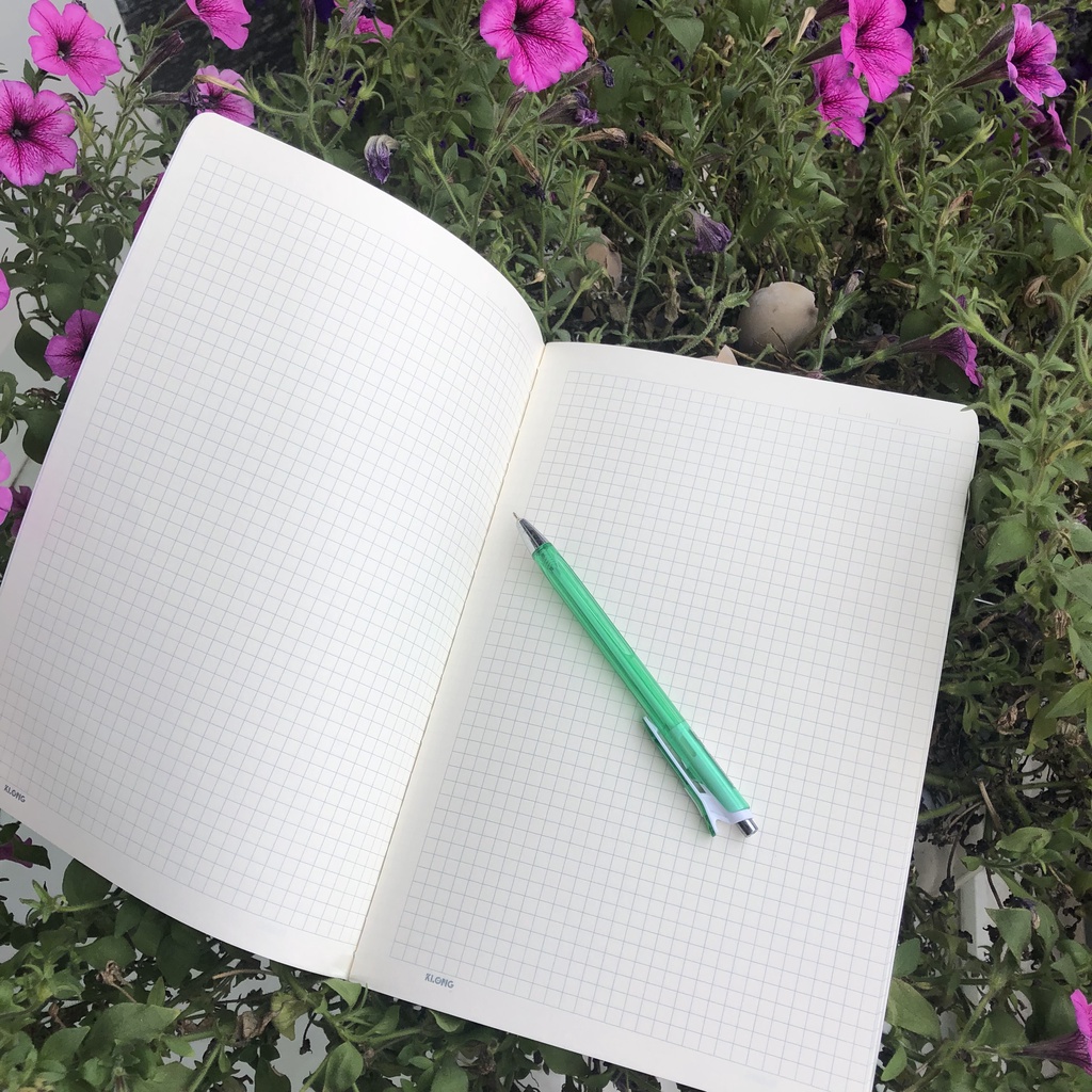 Vở may dán gáy Caro Khổ B5 - 120 trang; Mã số: 835 Sổ Klong hàng chính hãng