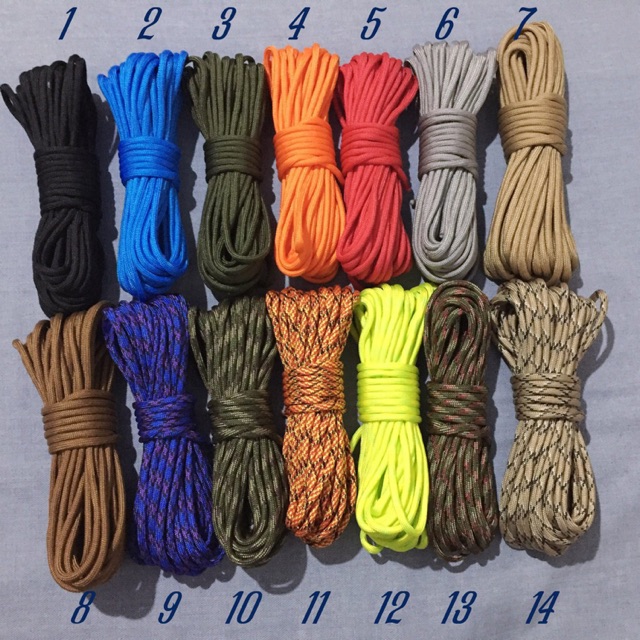 5m dây dù sinh tồn 7 lõi (paracord) 4mm