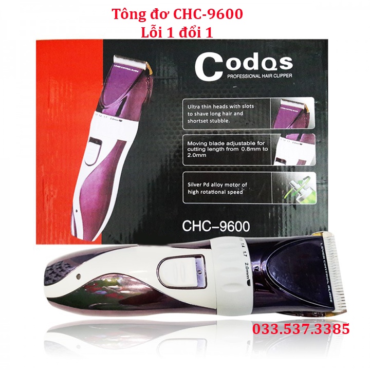Tông đơ không dây, máy cắt tóc đa năng CHC 9600