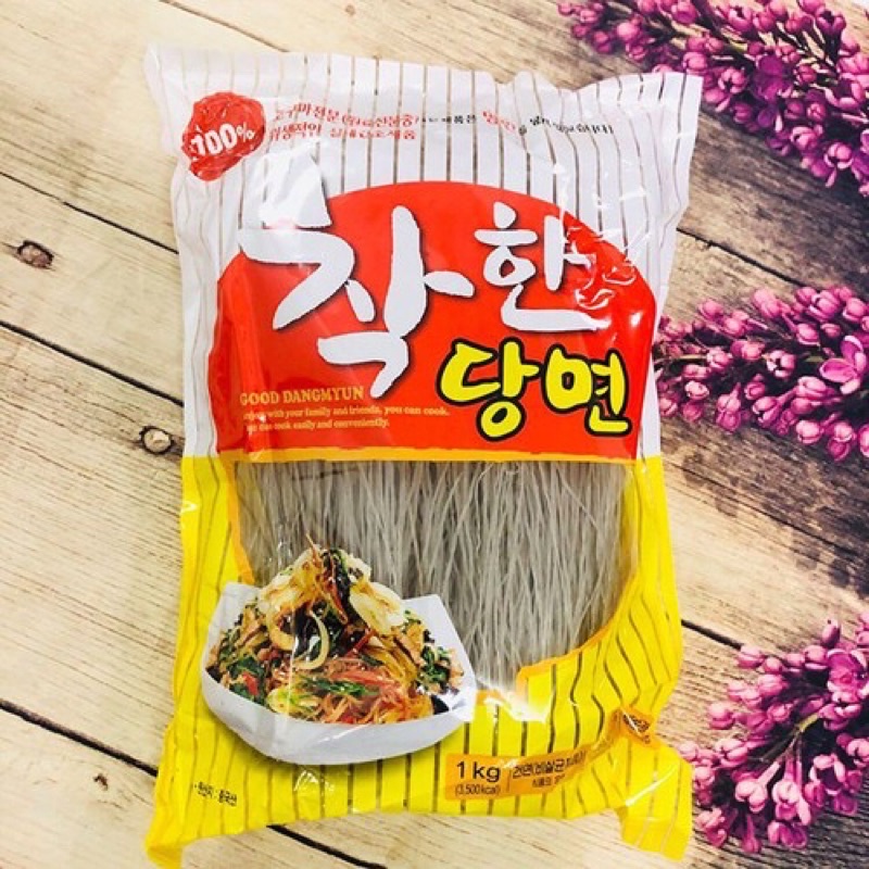 (nhập khẩu ) Miến khoai lang Hàn Quốc 1kg, siêu dai, ngon, Miến NONGWOO