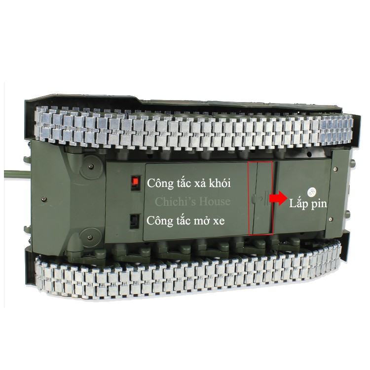 Đồ chơi xe tăng điều khiển chạy xích kim loại M1A2