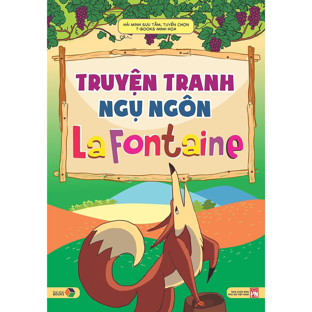 Sách - truyện tranh ngụ ngôn la fontaine ( tranh màu )