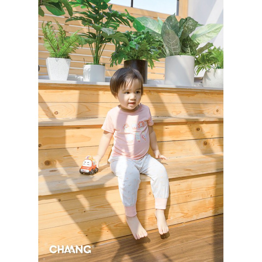 [CHAANG] Bộ cúc vai quần dài hãng Chaang, BST Chaang Summer 2021, quân áo trẻ em Chaang cotton an toàn cho bé