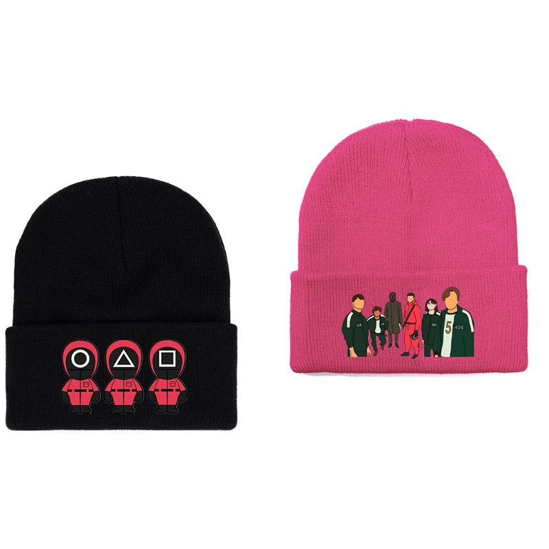 Wmmb Mũ Len Beanie Dệt Kim Đáng Sợ Giữ Ấm Mùa Thu Đông Phong Cách Đường Phố Giáng Sinh Halloween