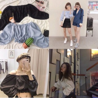 FREE SHIP 99K - ẢNH THẬT 100% - Áo trễ vai tay bồng