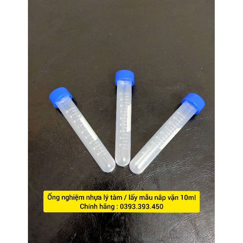Ống nghiệm nhựa lý tâm / lấy mẫu nắp vặn 10ml | BigBuy360 - bigbuy360.vn