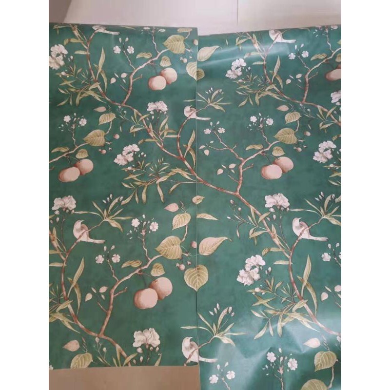 DECAL 1M Giấy dán tường  - cổ điển nền xanh GRR240