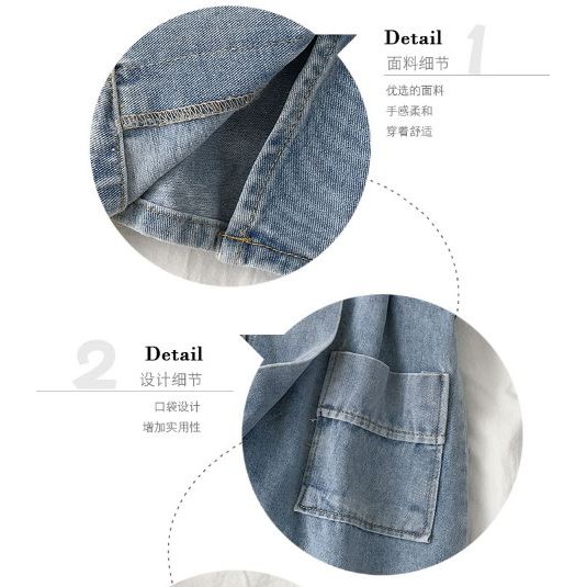 [Sẵn] Chân váy denim kèm đai, chân váy bò, chữ A | BigBuy360 - bigbuy360.vn