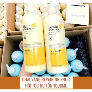 CẶP DẦU GỘI XẢ BIOTIN & COLLAGEN VOUDIOTY - NGĂN NGỪA RỤNG TÓC, GÀU & KIỀM DẦU, PHỤC HỒi TÓC HƯ TỔN'
