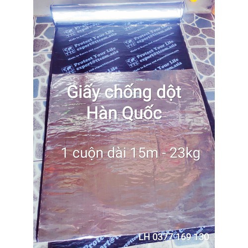 Giấy dầu chống thấm Hàn Quốc Cuộn 8 mét