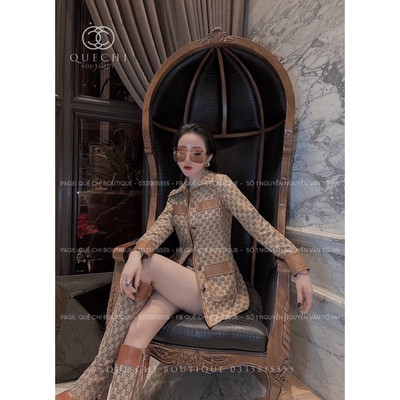 Sét Gucci Gồm Áo Và Quần Hàng Chuẩn Dolami