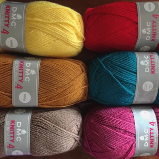 Cuộn len dmc knitty 4 bảng màu 01