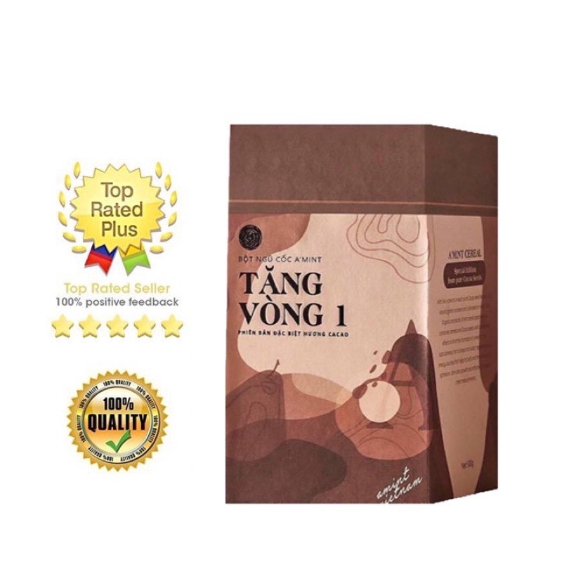 Mầm đậu nành tăng vòng 1, nở ngực vị Cacao hỗ trợ bài massage bấm huyệt vòng 1 A'mint | Amint