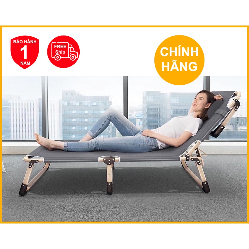 [TẶNG NỆM] Giường Xếp văn phòng, Giường Gấp văn phòng đa năng tiện lợi FUJI VIP2 (model: Giuongvip2)