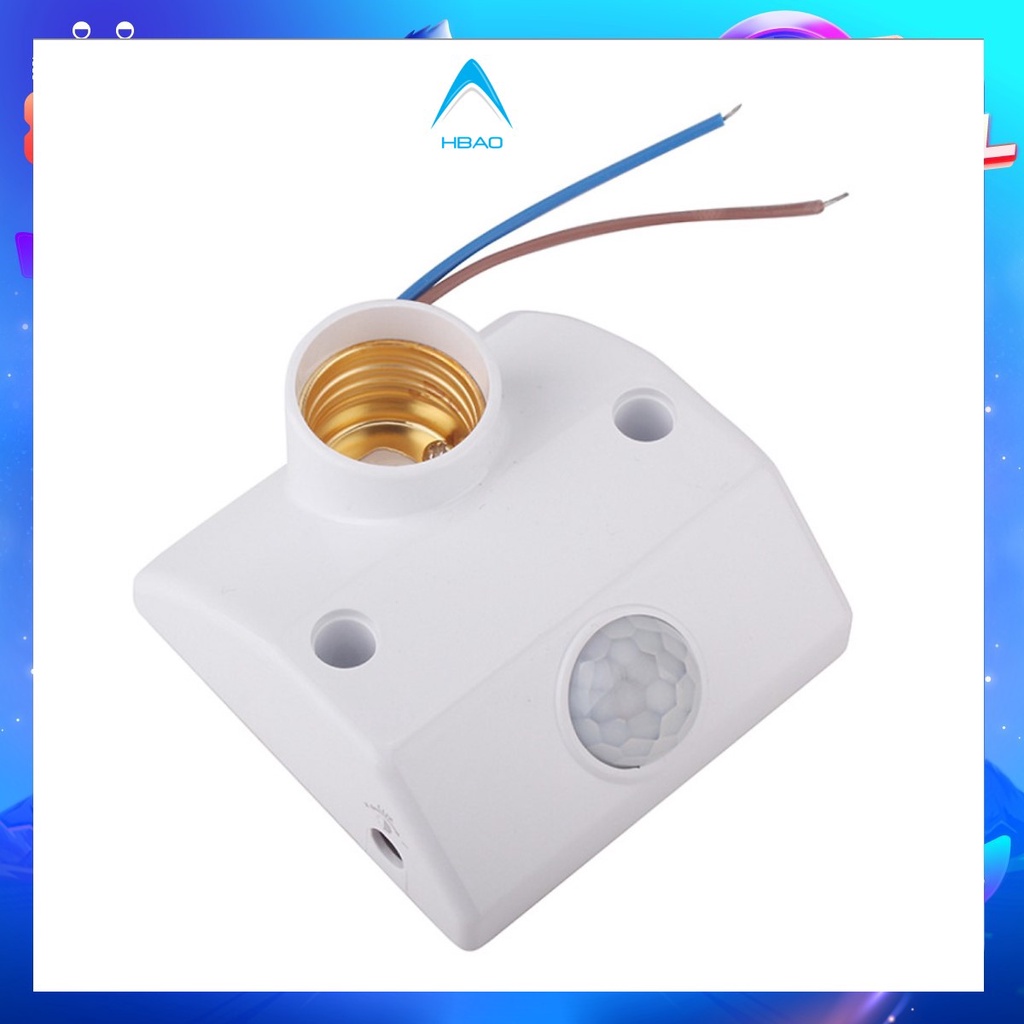Đui đèn E27 Cảm ứng Chuyển động với cơ thể người - Tự động bật tắt đèn