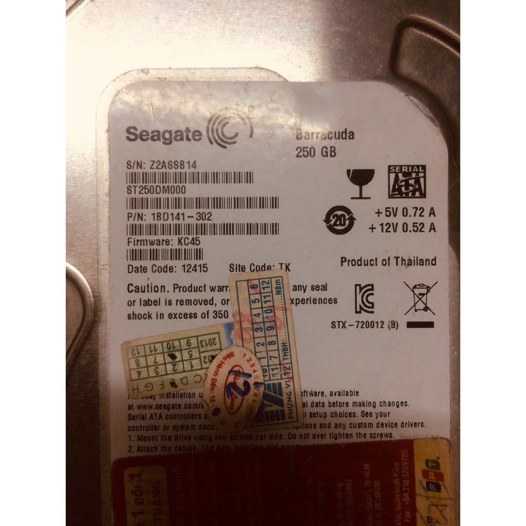 Ổ Cứng HDD Seagate PC 250GB  (Tặng kèm cáp sata!) | BigBuy360 - bigbuy360.vn