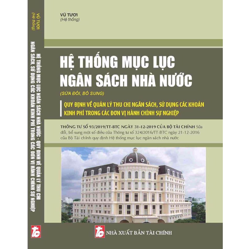 Sách - Hệ thống mục lục ngân sách nhà nước (sửa đổi, bổ sung ) và quy định về quản lý thu chi ngân sách