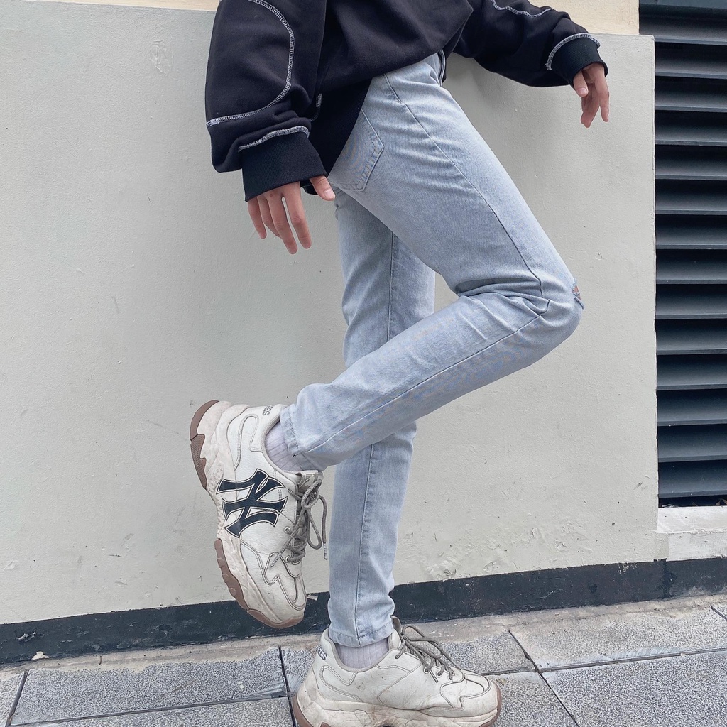 Quần Jean Nam Chất Bò ống Côn 🔵FREE SHIP🔵 Quần bò nam màu Xám tro DC Denim [211] | BigBuy360 - bigbuy360.vn