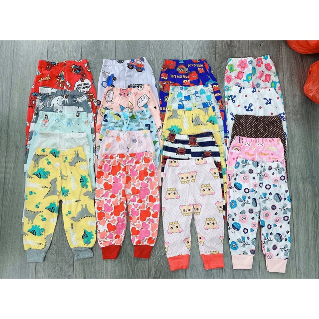 Combo 10 quần chục dài mặc điều hòa cho bé