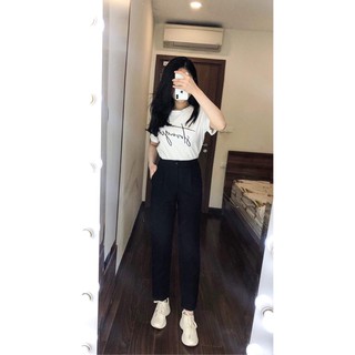Bộ vest (blazer) nữ đen 2 lớp đứng phom