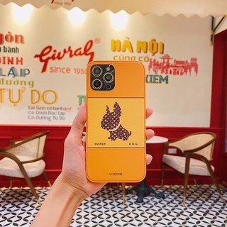 Ốp lưng iphone hoạ tiết lv chó cao cấp