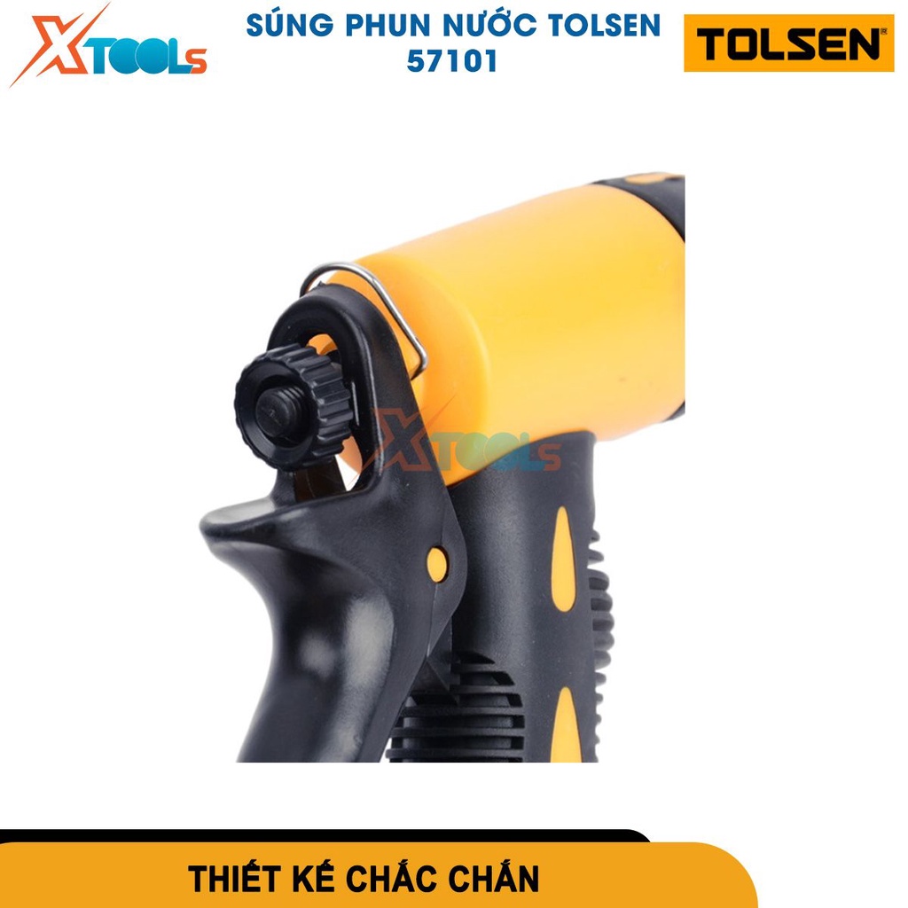 Súng phun nước 1 tia Tolsen 57101, đầu phun nước chất liệu nhựa cao cấp, có thể phun nước liên tục [CHÍNH HÃNG][XTOOLS]
