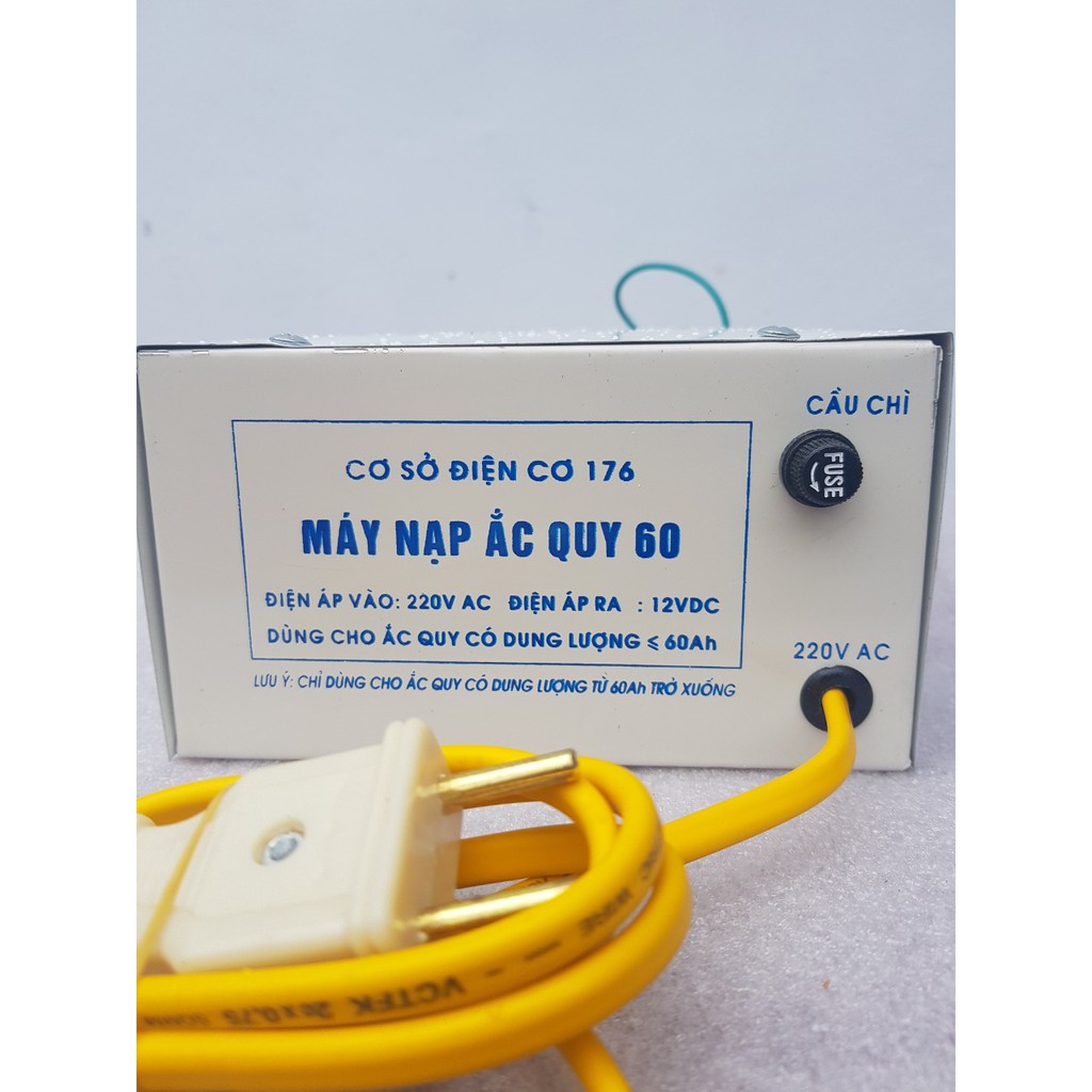 Bình nạp ác quy 12v