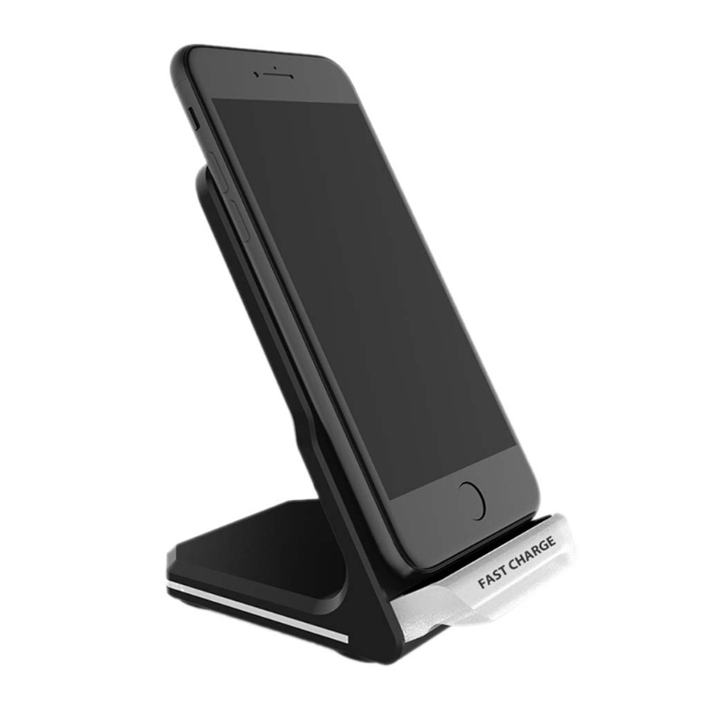 Đế Sạc Nhanh Không Dây Qi 10W Kiêm Giá Đỡ Điện Thoại