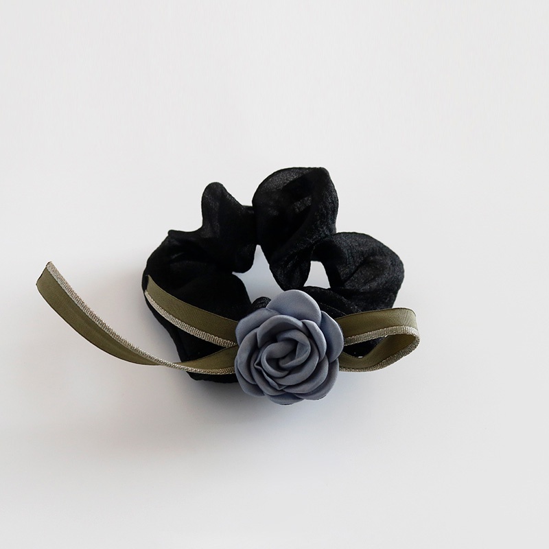 Dây Buộc Tóc Đính Hoa Trà Xinh Xắn Cho Nữ