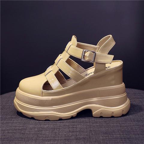 Dép bánh mì đế cao Dép đế xuồng Giày Sandal Đế Xuồng Dày Dặn Phong Cách Thời Trang Roman 2022