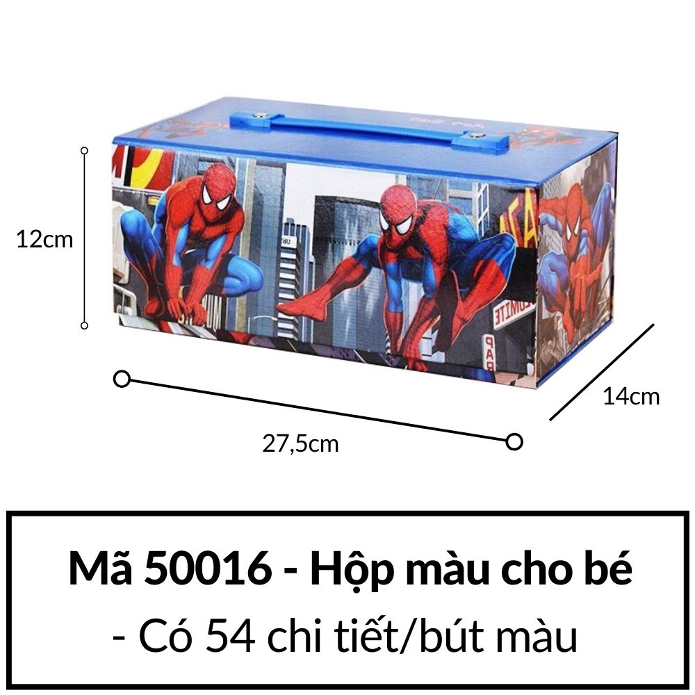 Hộp màu vẽ cho bé 54 món❤️Đủ loại Màu nước Bút chì Bút sáp❤️dạng ngăn kéo 3 tầng mã 53018