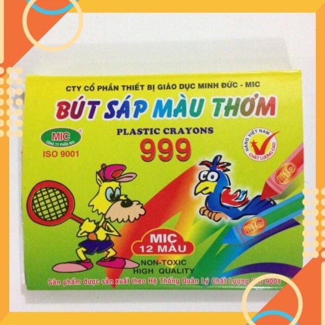 Hộp 12 màu sáp cho bé tô màu