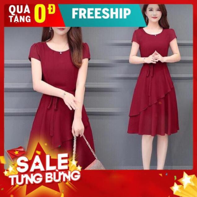 Đầm Chiffon Sang Trọng Qúy Phái Mẫu Siêu Đẹp - 75600