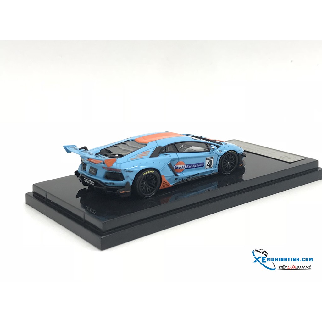 Xe Mô Hình Lamborghini Aventador LB Works 2.0 1:64 JEC ( Gulf )