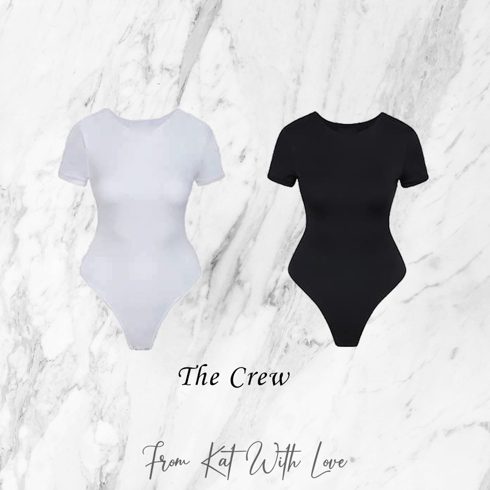 Bodysuit Tay Ngắn cổ tròn may 2 lớp cotton ko xù lông ko bai nhão hình phía sau feedback thật của khách | BigBuy360 - bigbuy360.vn